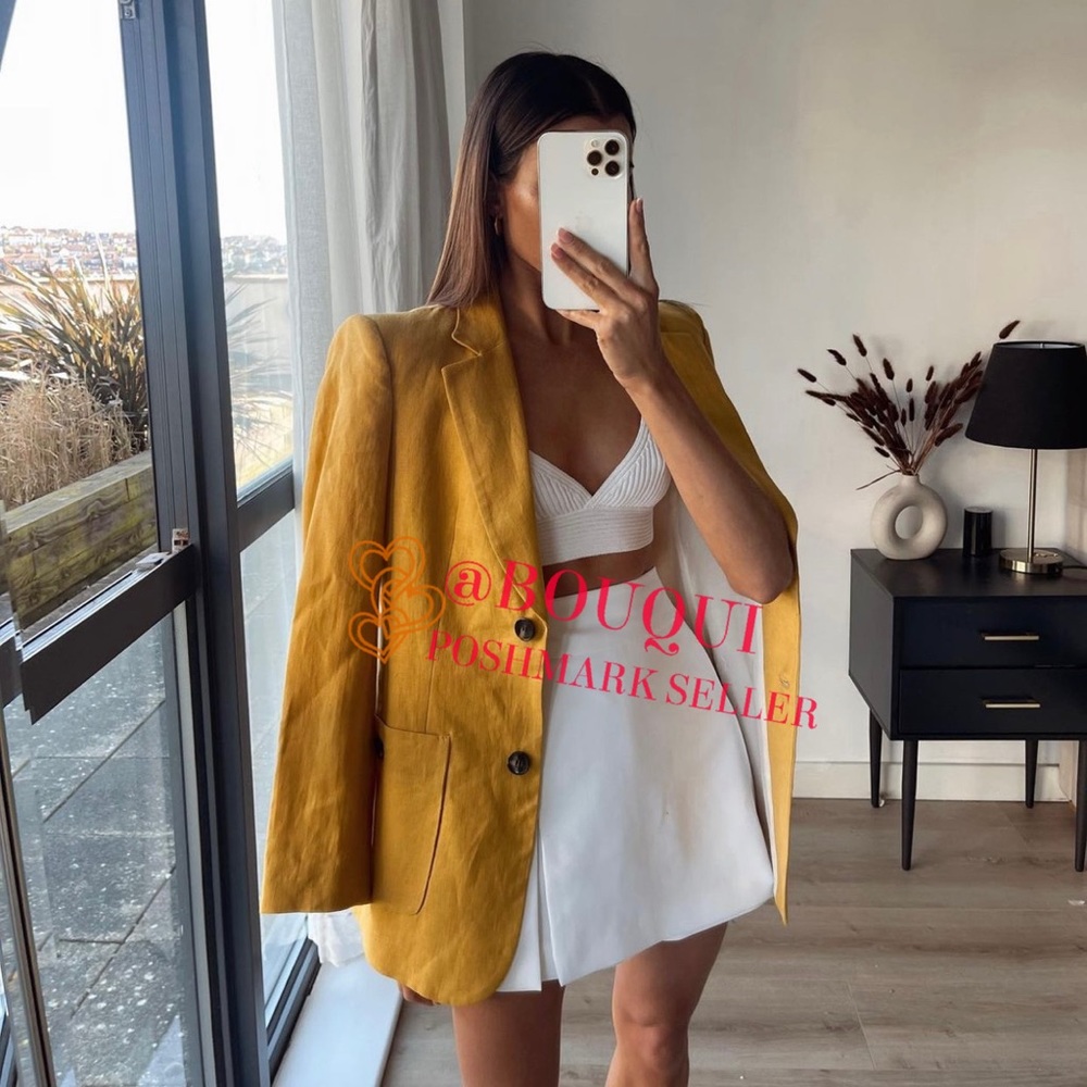 BLOGGERS FAV ZARA LINEN JACKET BLAZER